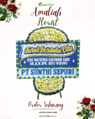 Papan Bunga Duka di Tulungagung
